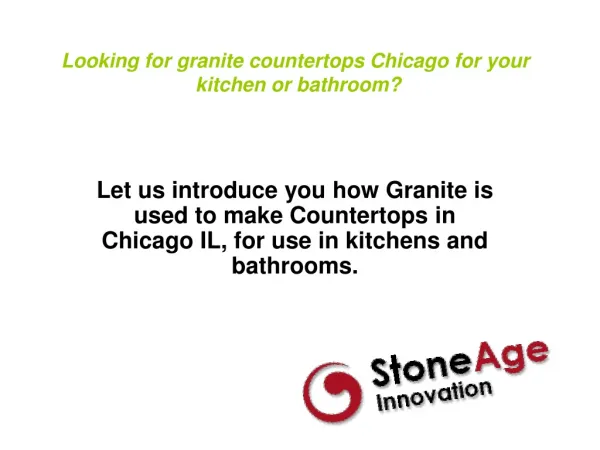 Looking for Granite Countertops Chicago