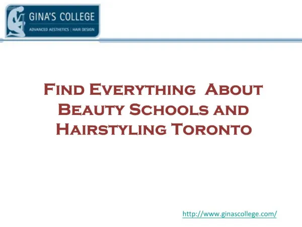 Find Everything About Beauty Schools and Hairstyling Toronto