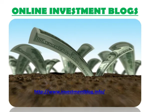 Online Investment Blogs