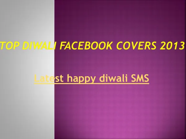 Best diwali Facebook cover 2013