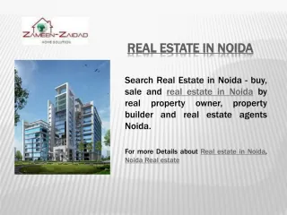 Real estate in Noida