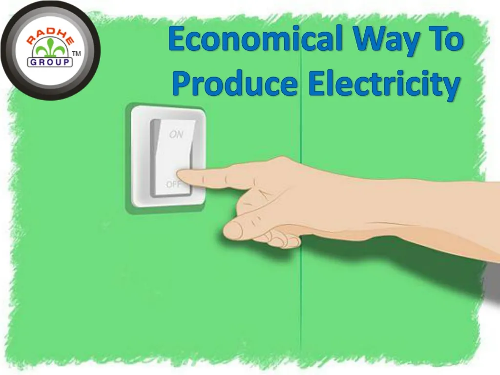 economical way to produce electricity