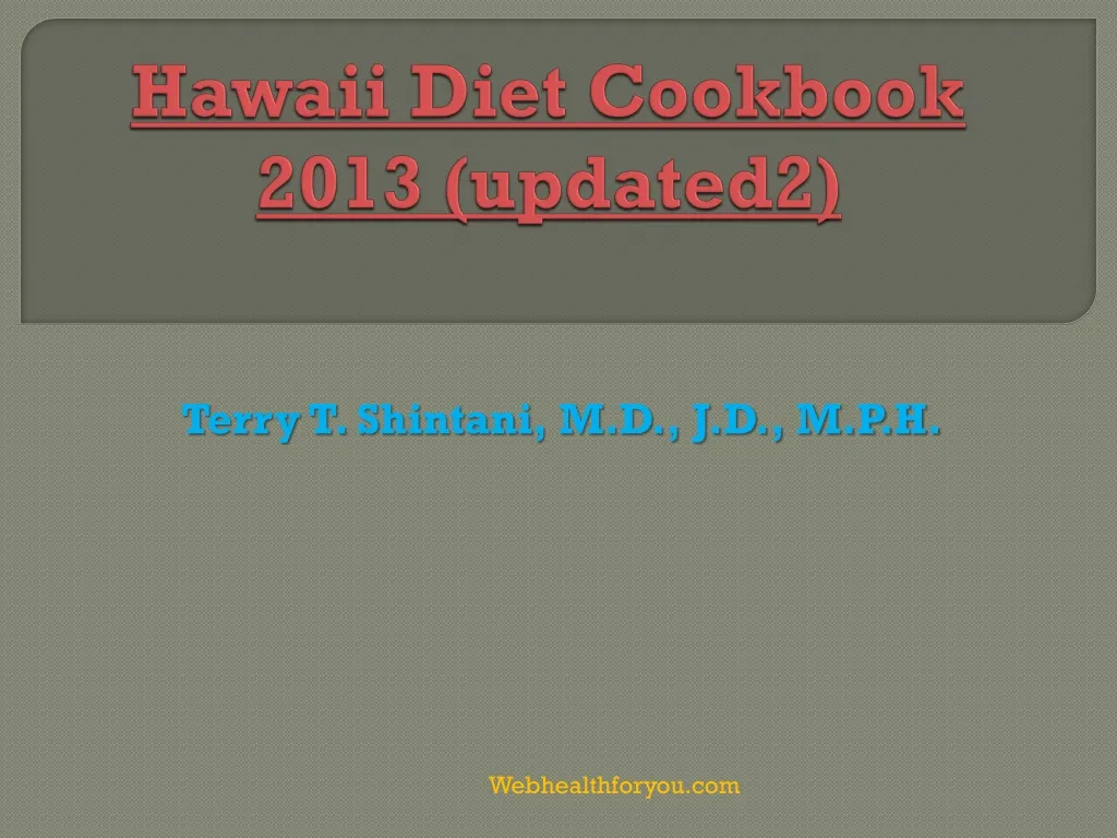 hawaii diet cookbook 2013 updated2