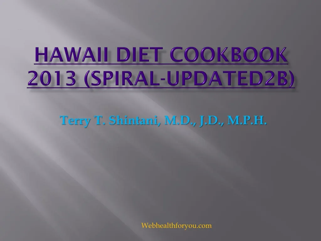 hawaii diet cookbook 2013 spiral updated2b