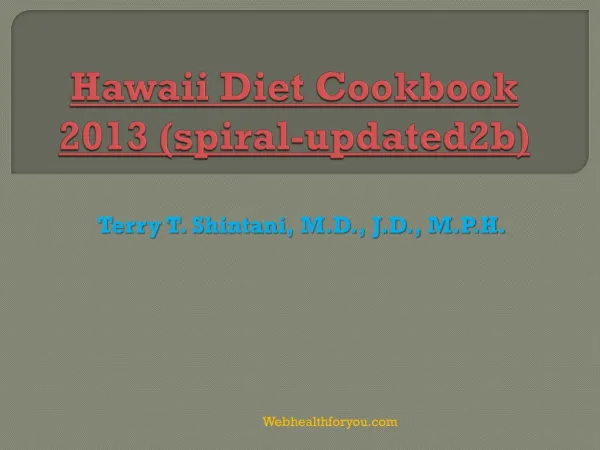 hawaii diet cookbook 2013 spiral updated2b