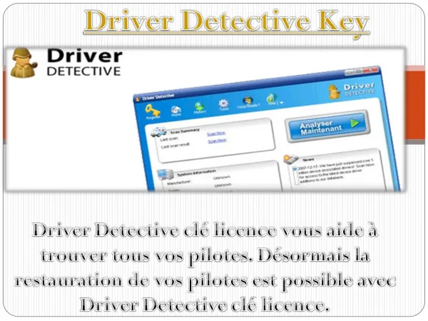 Driver Detective Key