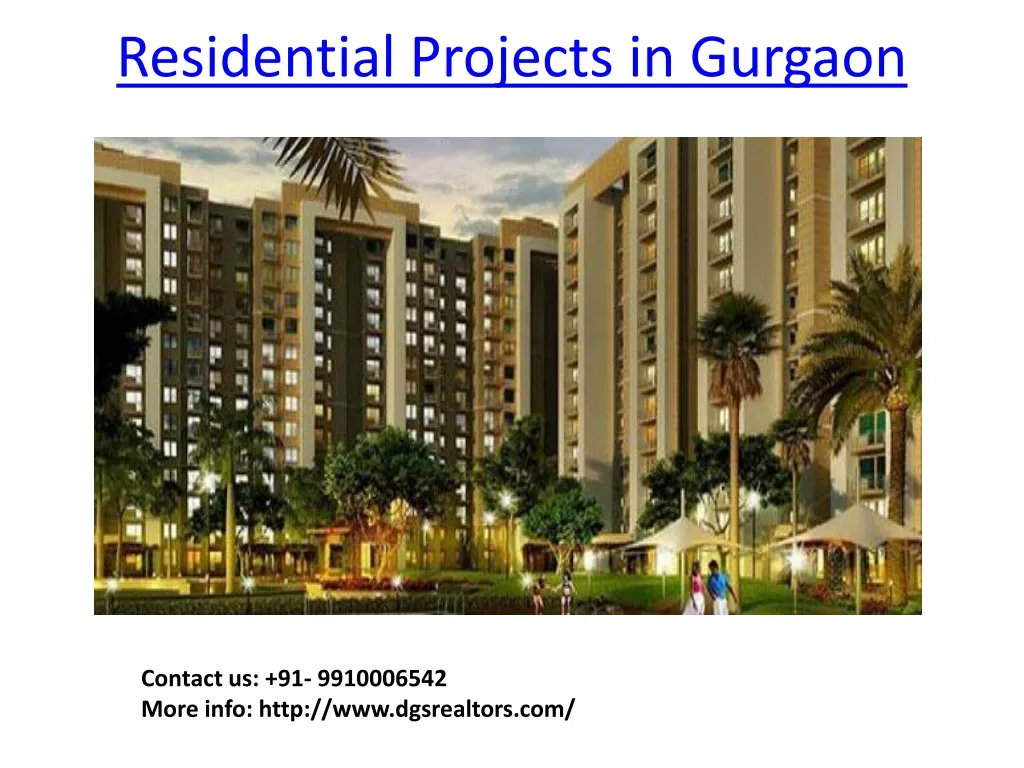 residential projects in gurgaon