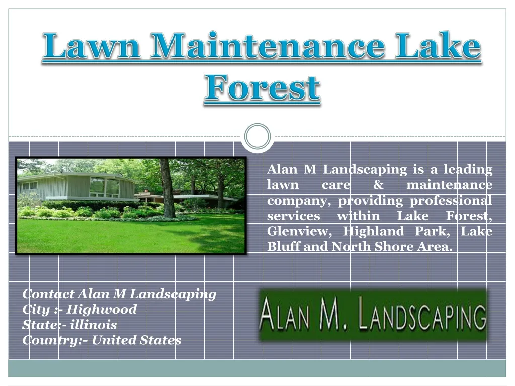 lawn maintenance lake forest