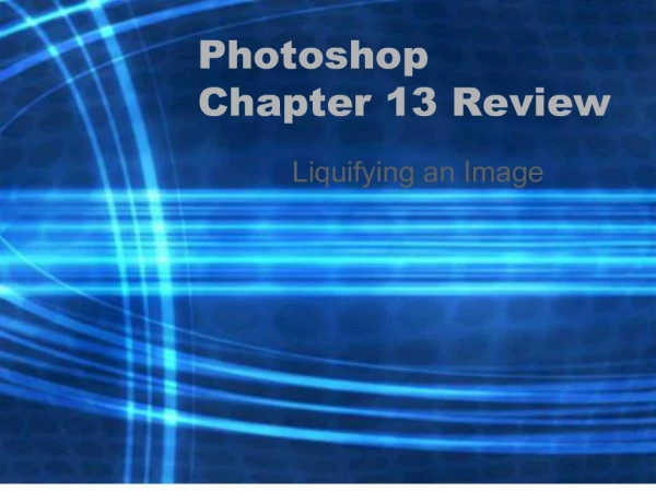 photoshop chapter 13 review