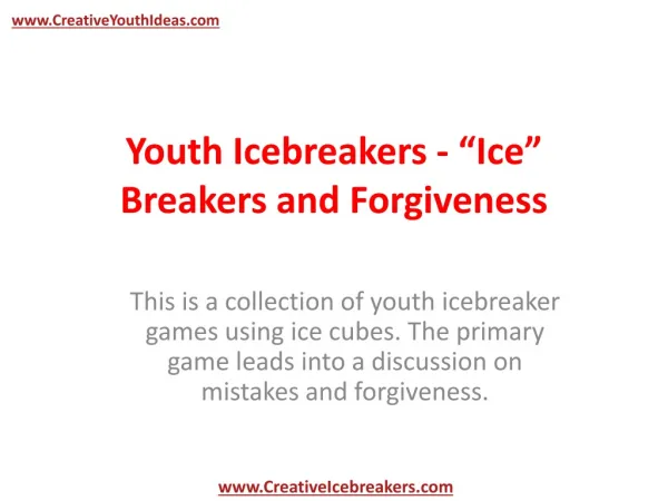 Youth Icebreakers -