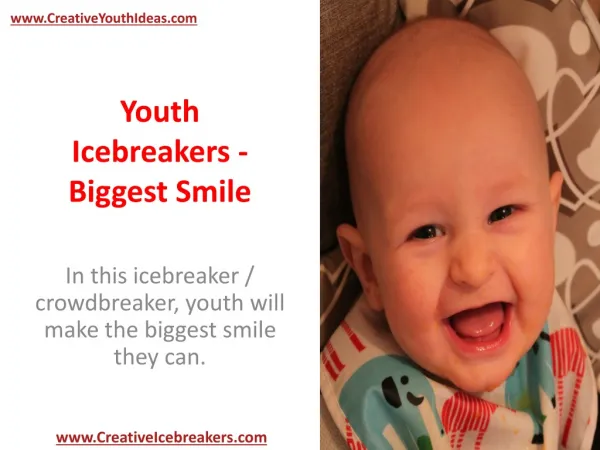 Youth Icebreakers - Biggest Smile
