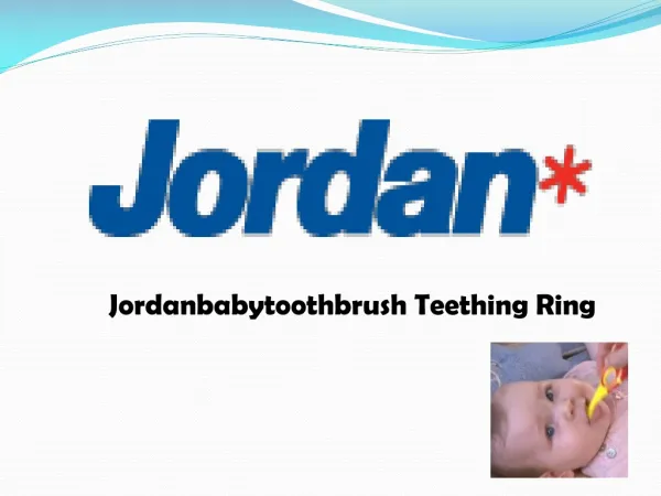 Jordanbabytoothbrush Teething Ring