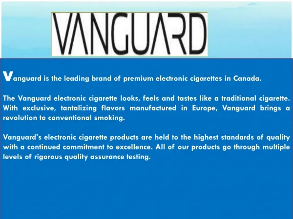 Vanguard E Cigs