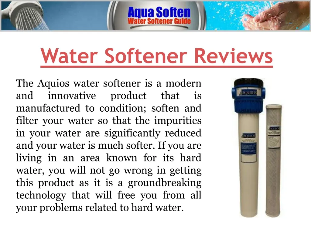 water softener reviews