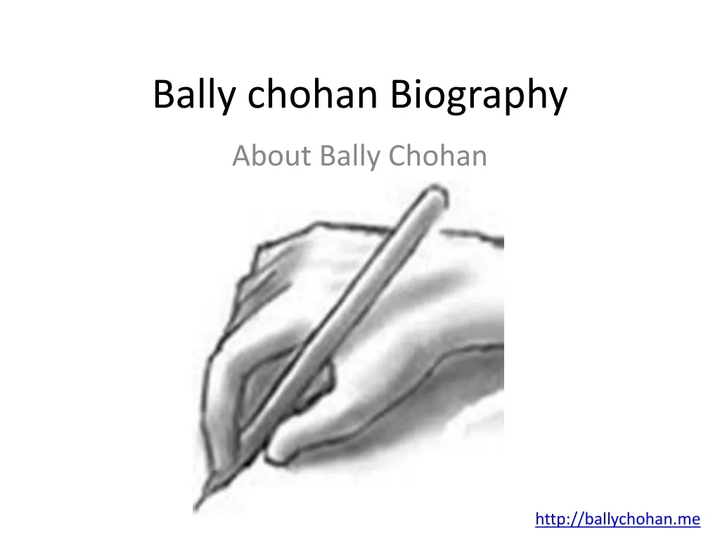 bally chohan biography