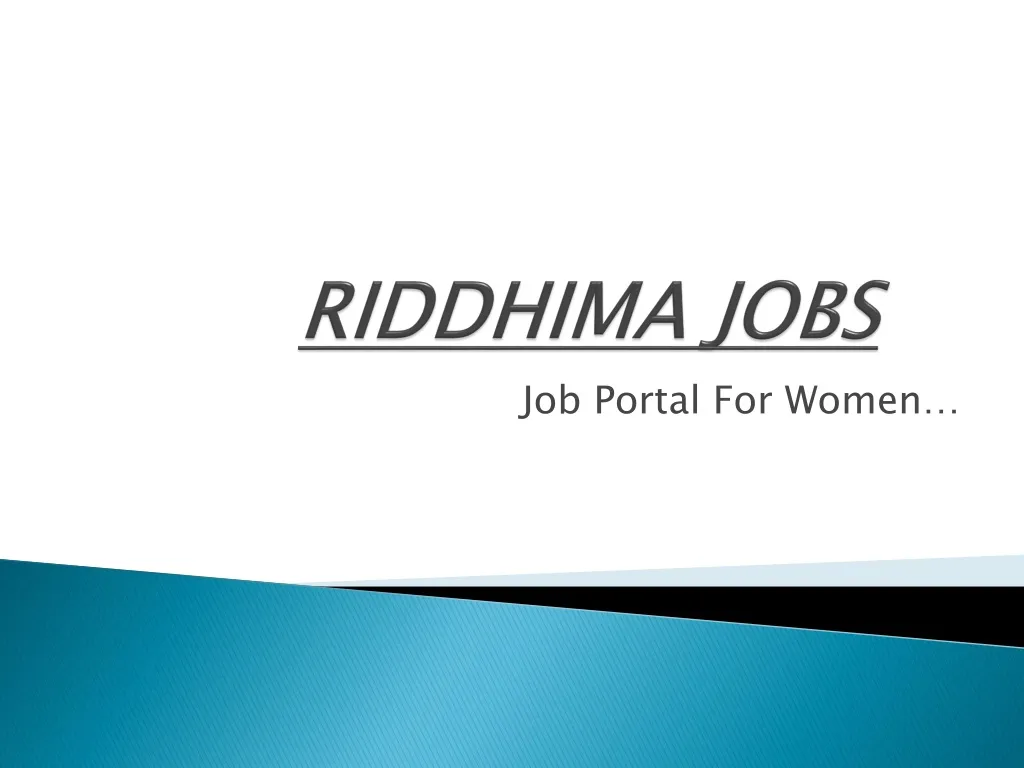 riddhima jobs