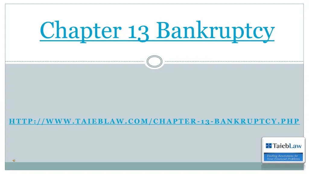 chapter 13 bankruptcy