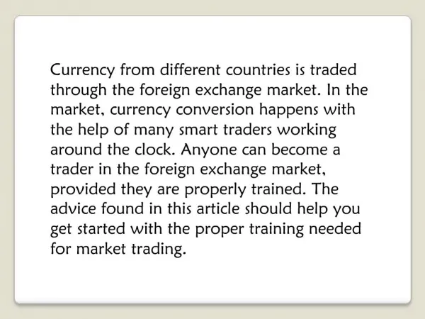 Confused By Forex? Get The Help You Need Here!