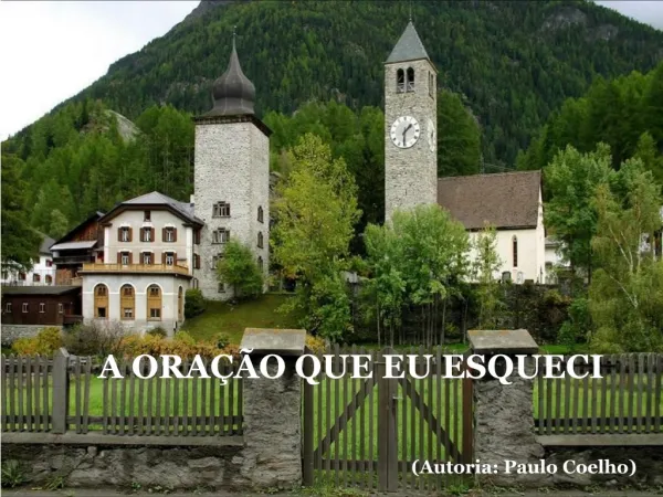 a ora o que eu esqueci