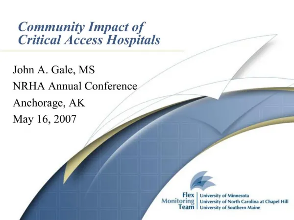 Community Impact of Critical Access Hospitals