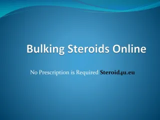 Bulking Steroids Online - slide 1
