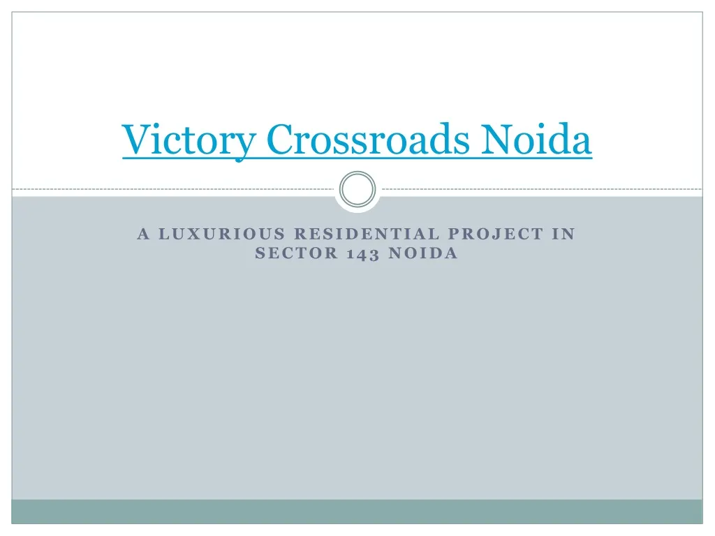 victory crossroads noida