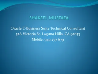 Shakeel Mustafa - slide 1