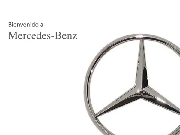 Bienvenido a Mercedes-Benz