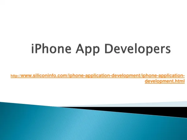 iPhone App Developers India