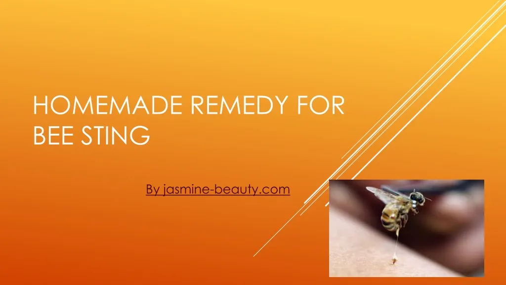 homemade remedy for bee sting