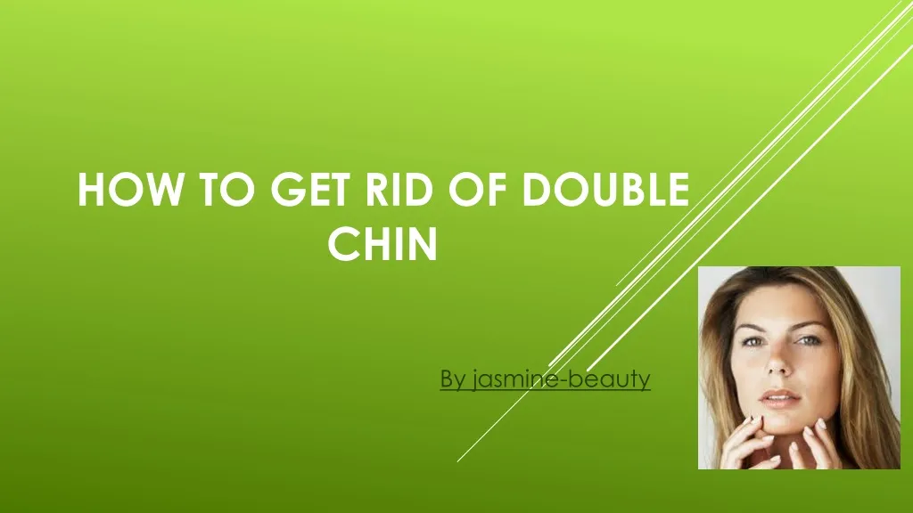 how to get rid of double chin