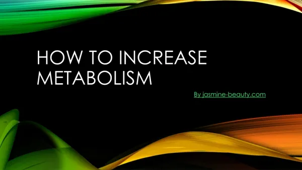 How to increase metabolism
