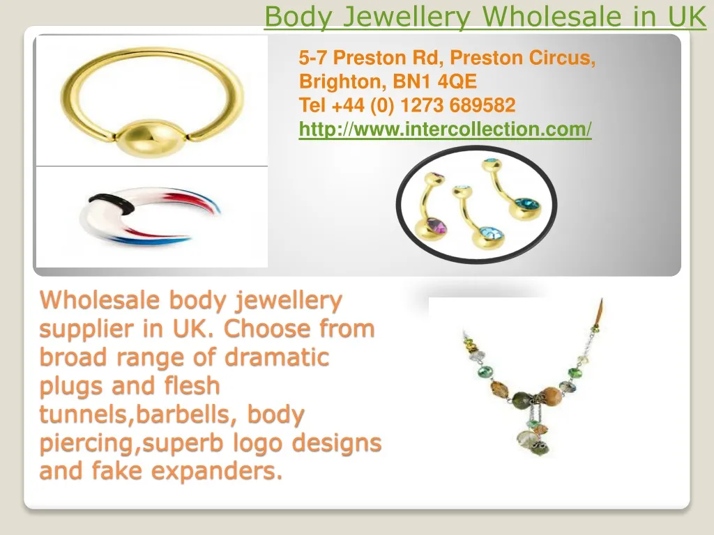 body jewellery wholesale in uk