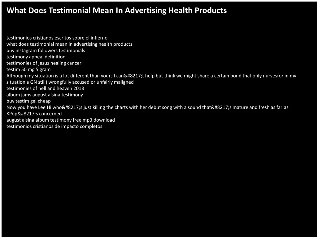 ppt-what-does-testimonial-mean-in-advertising-health-products