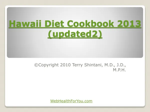 hawaii diet cookbook 2013 updated2