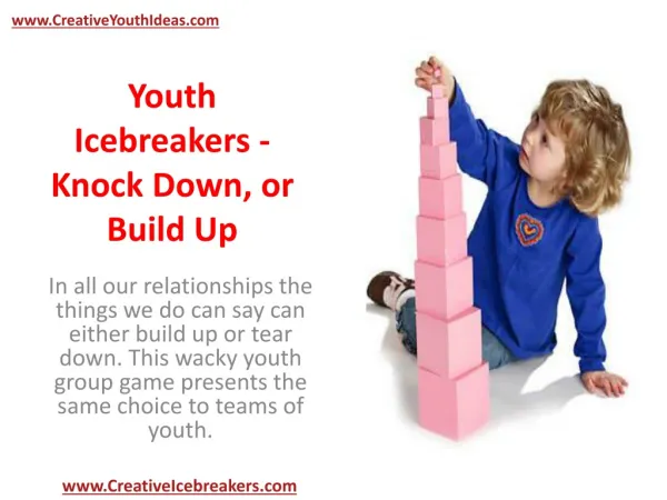 Youth Icebreakers - Knock Down, or Build Up