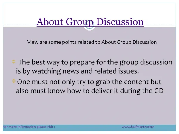 Content about group discussion