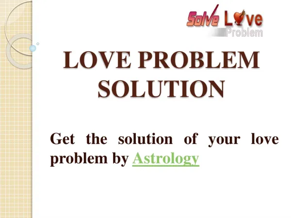 Solve Love Problem
