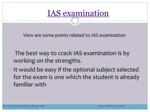Contents For ias examination