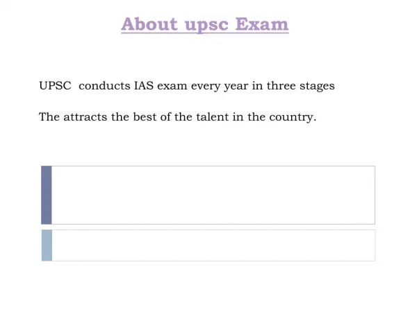 About upsc exam