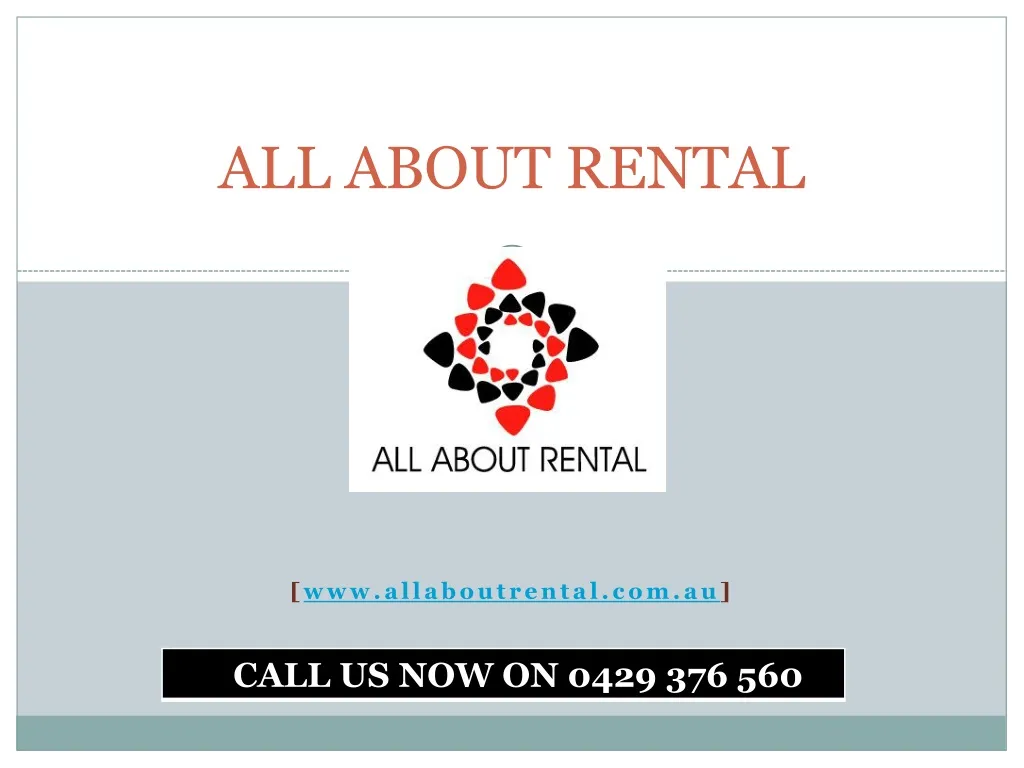 all about rental