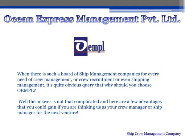 Ship Crew Management Company