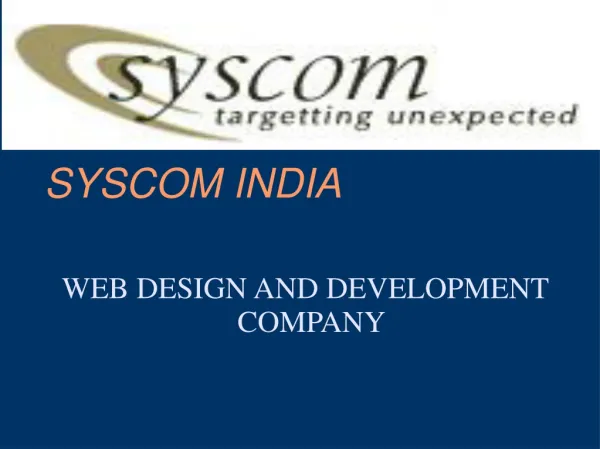 Web Design,Development and Promotion Company