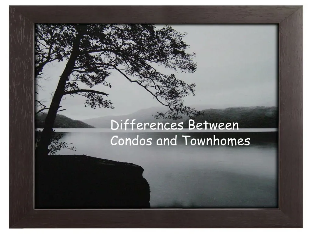 differences between condos and townhomes