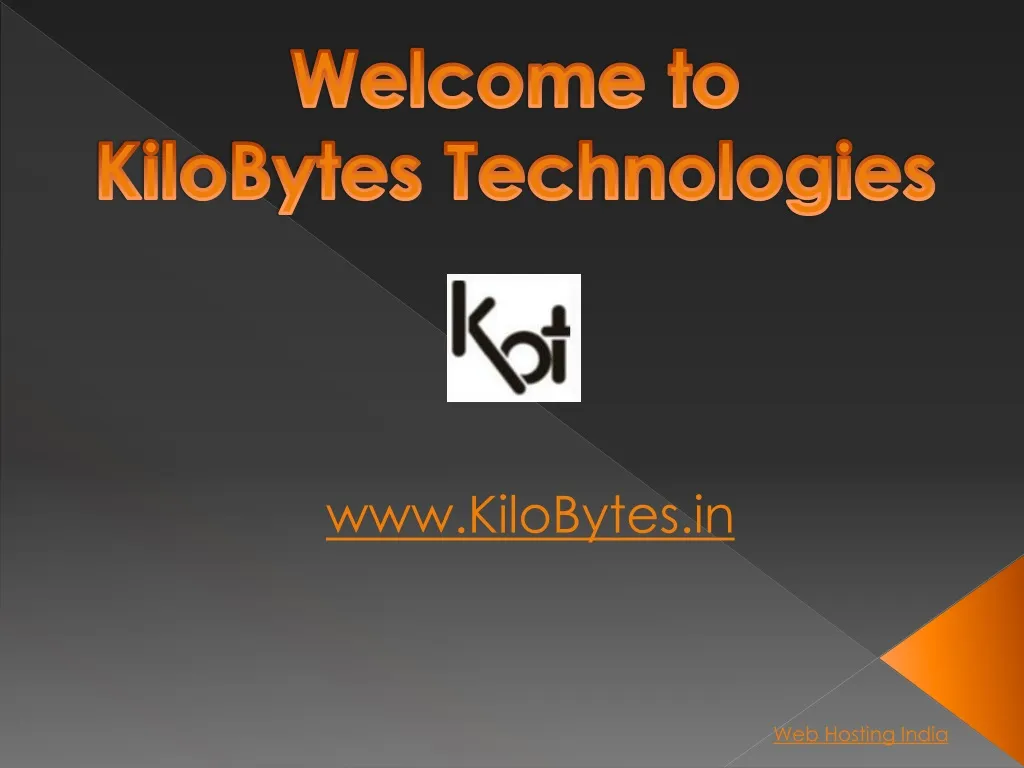 welcome to kilobytes technologies