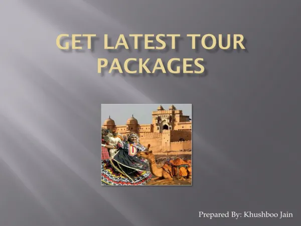 Get Latest Tour Packages