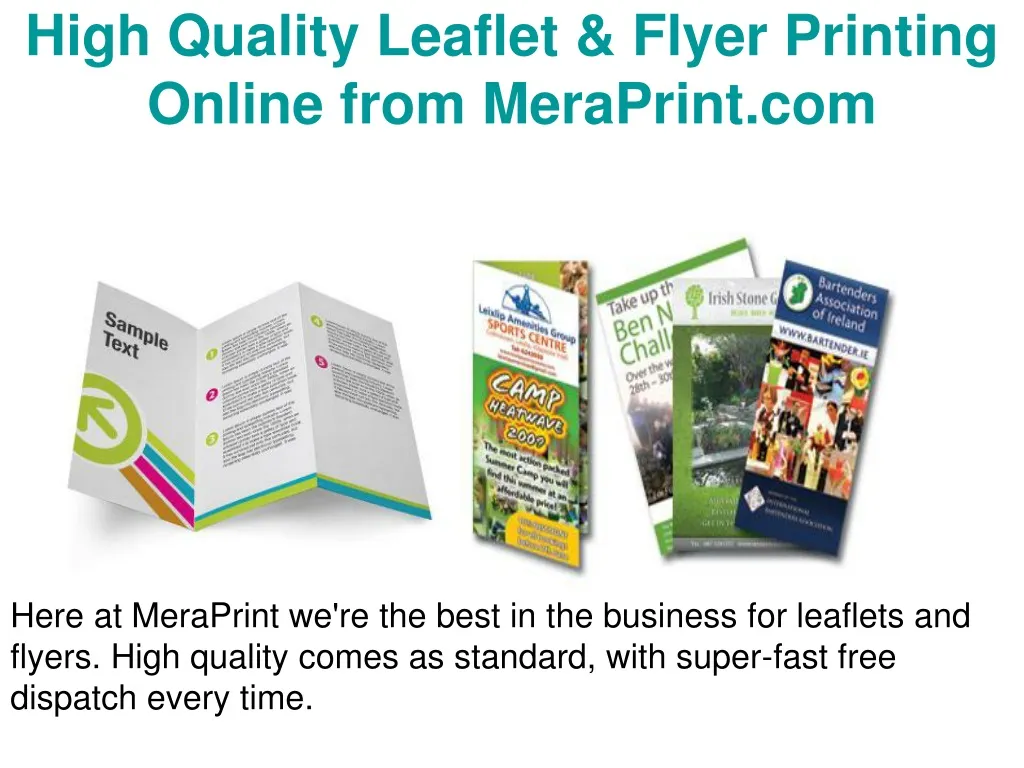 high quality leaflet flyer printing online from meraprint com