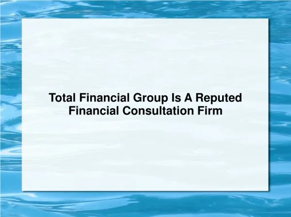 Total Financial Group | Ray Blunk Total Financial Group