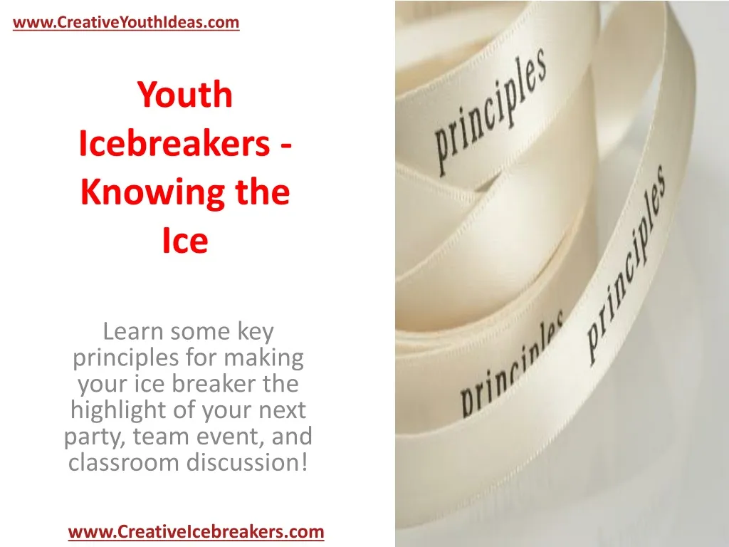 youth icebreakers knowing the ice