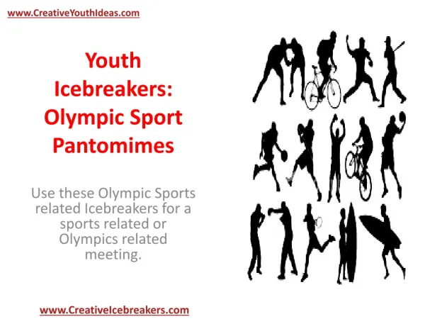 Youth Icebreakers - Olympic Sport Pantomimes
